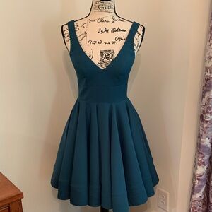 Ieena for Mac Duggal Sleevless Dress (Teal)